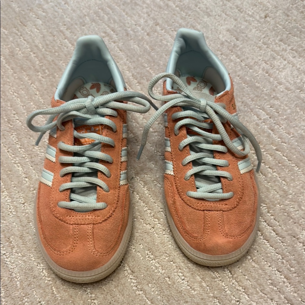 adidas Orange and White Athletic Shoes